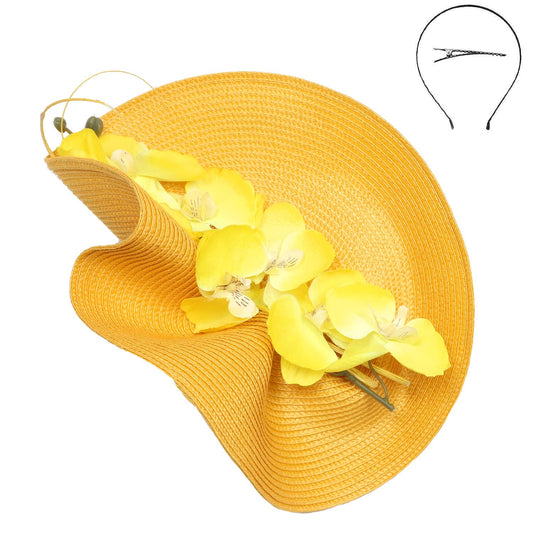 Fashion Fascinator with Orchid Flower
