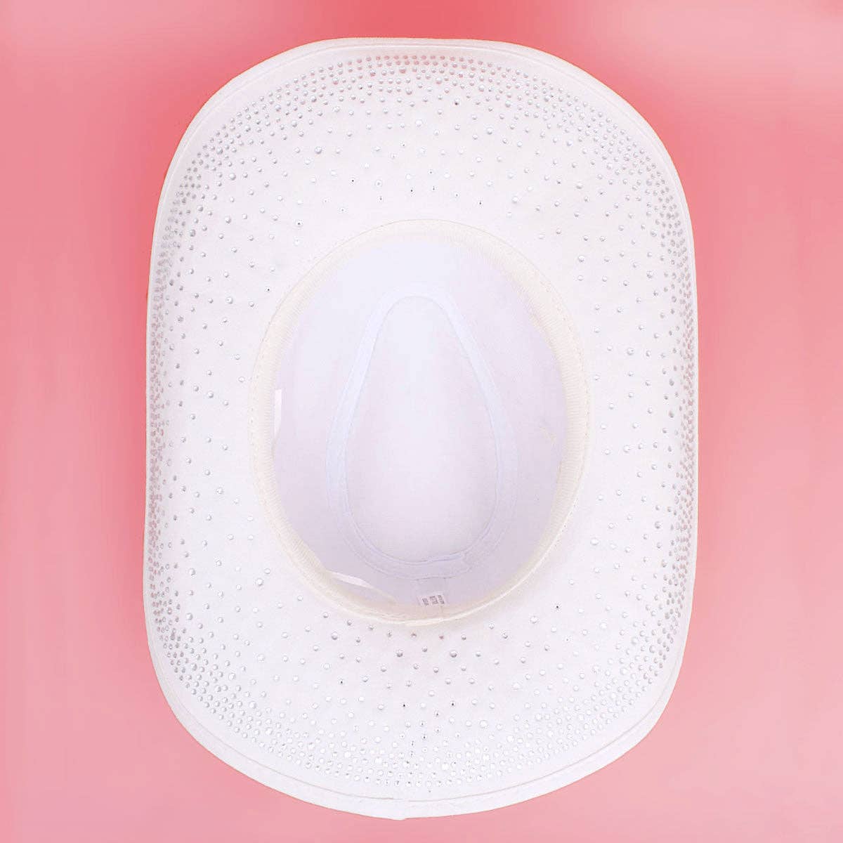 Cowboy Hat White Rhinestone Cowgirl Fashion Hat