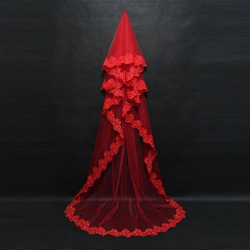 Red Entrance Veil