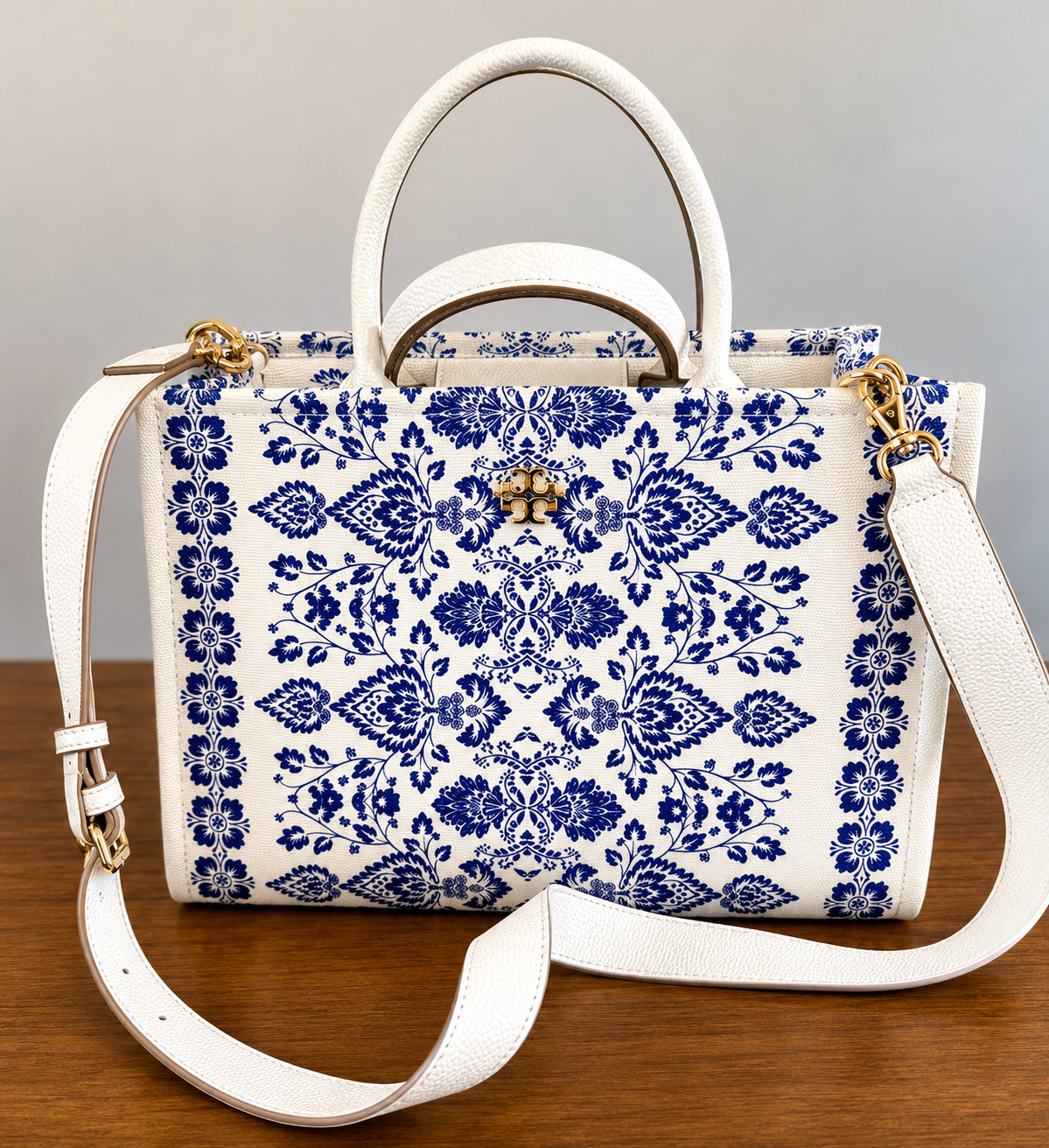 Nanette Lepore floral print canvas tote.