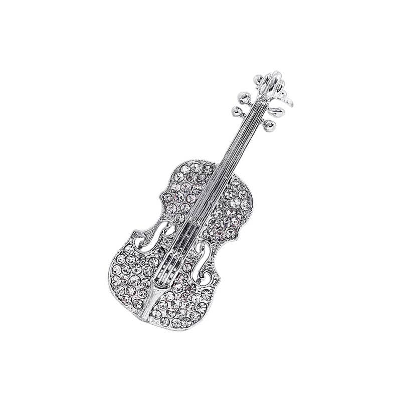Fashion Personalized Violin Brooch
