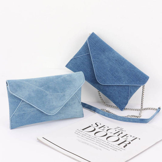 Denim Envelope Clutch: LBL