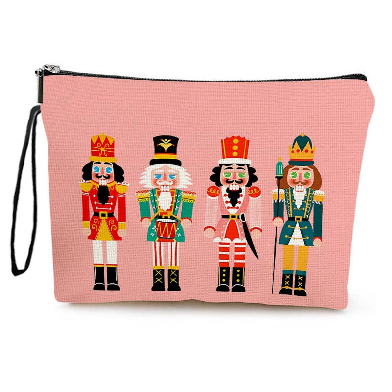 Christmas Nutcracker Print makeup bag
