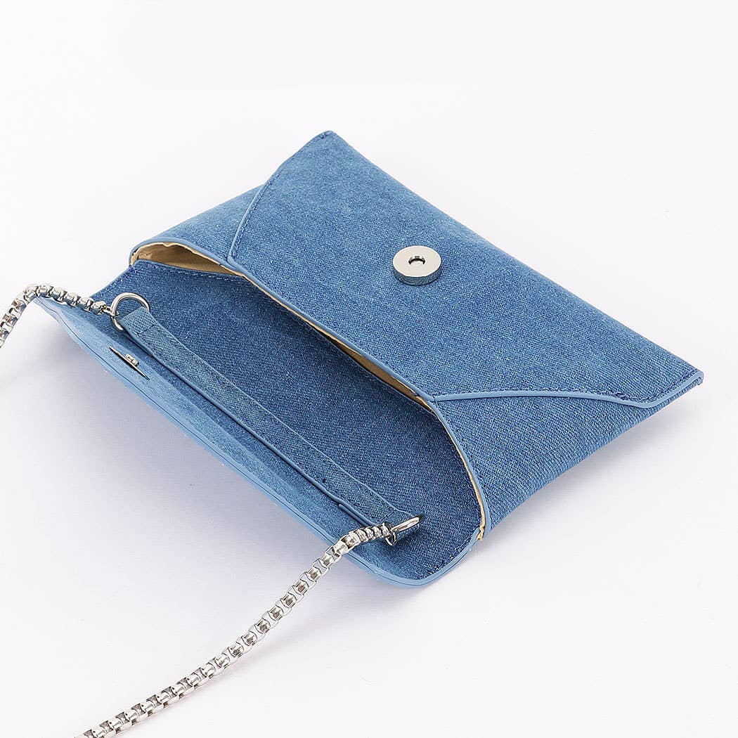 Denim Envelope Clutch: LBL