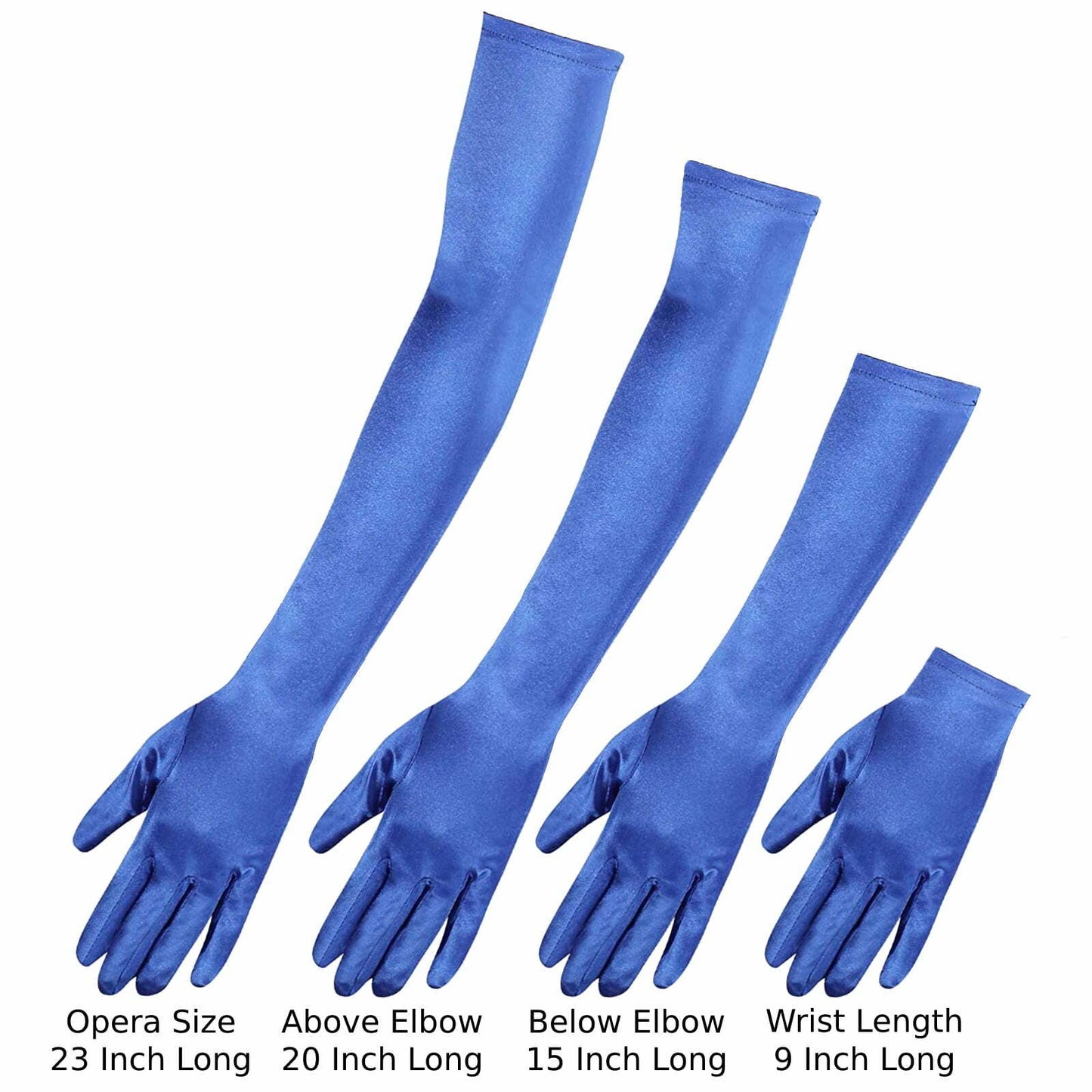 23 Inch Opera Length Satin Gloves – Gatsby Flapper 1920s Gloves