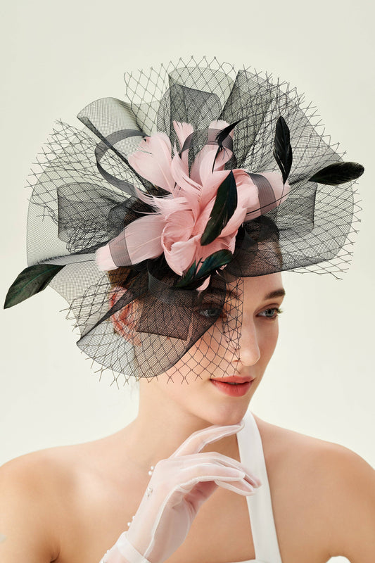 Vintage Veil Feather Fascinator