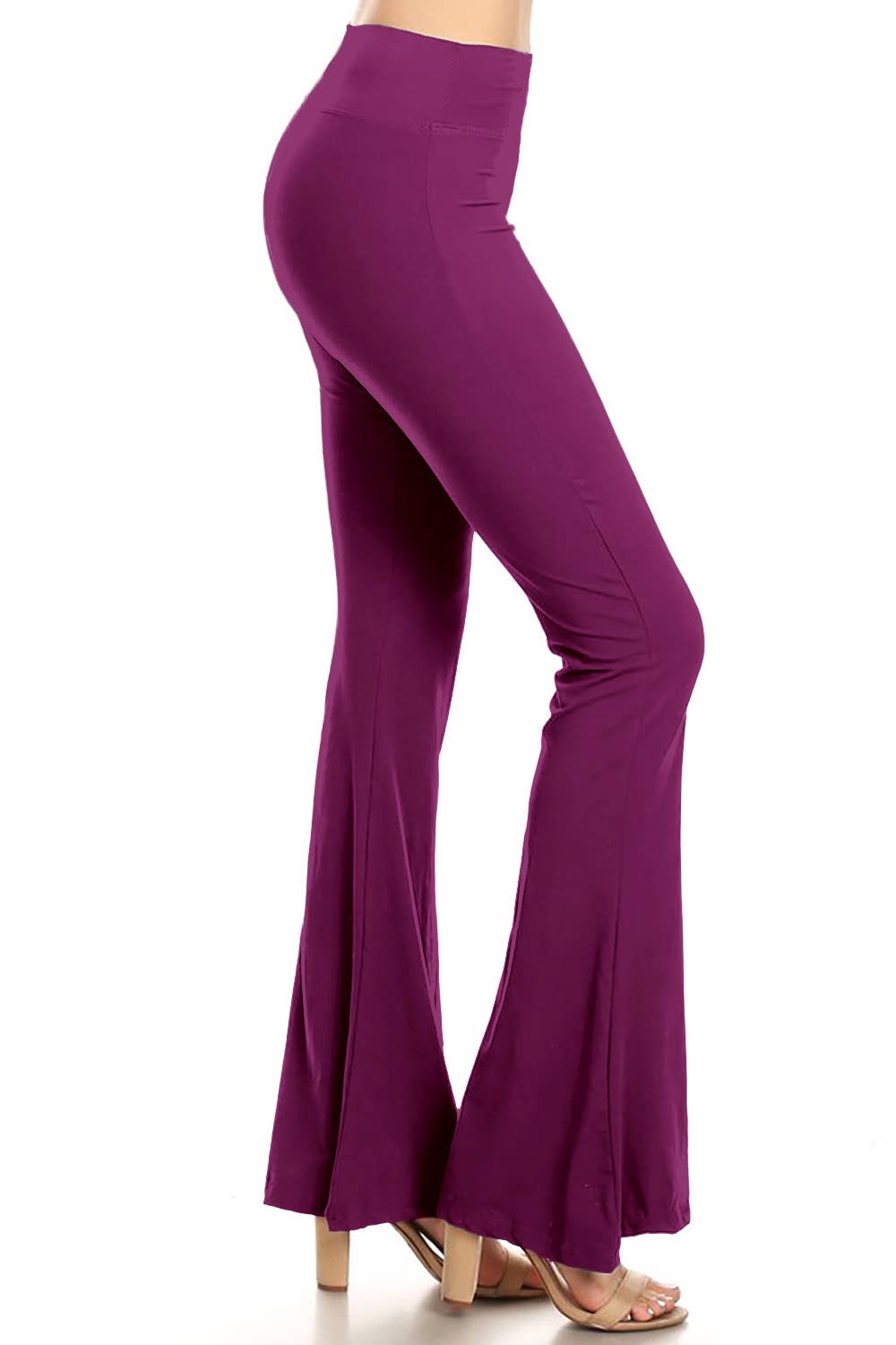 Buttery Soft High Waist Solid Palazzo Pants: Black / S