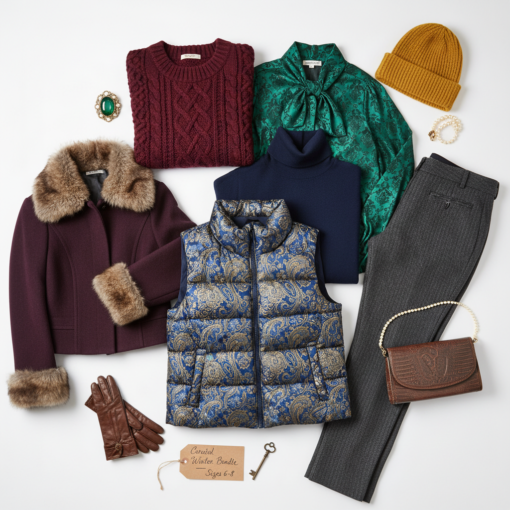 Winter Mystery Bundle Size 6-8 curated pre-loved winter clothing
