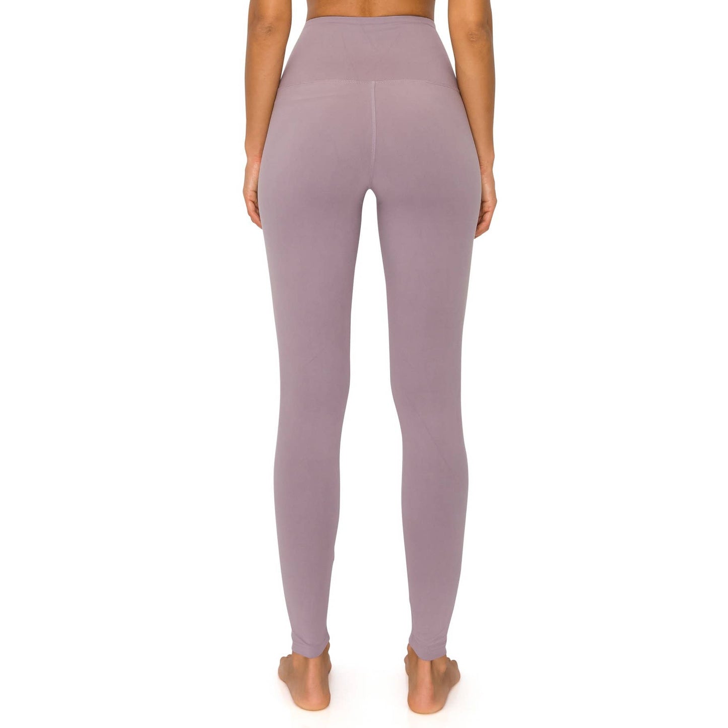 5" Yoga Band Premium Solid Activewear Leggings: Charcoal
