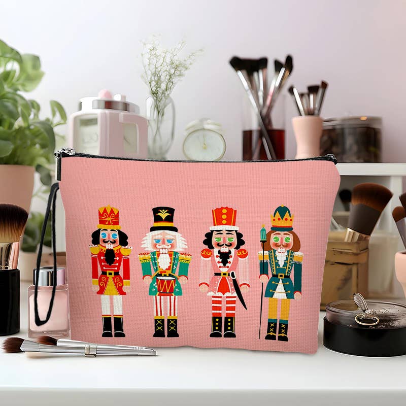 Christmas Nutcracker Print makeup bag