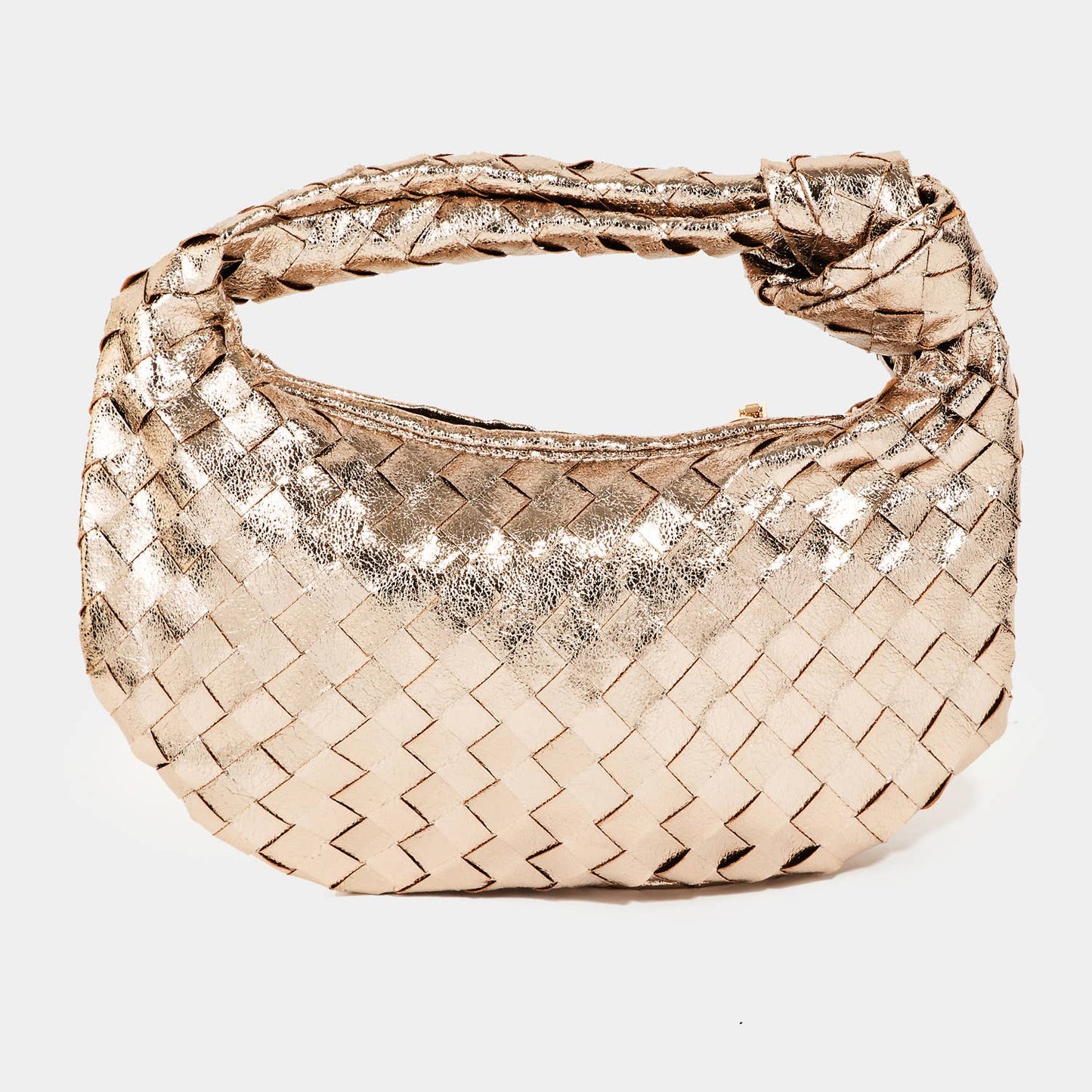 Basket Weave Hobo Handbag