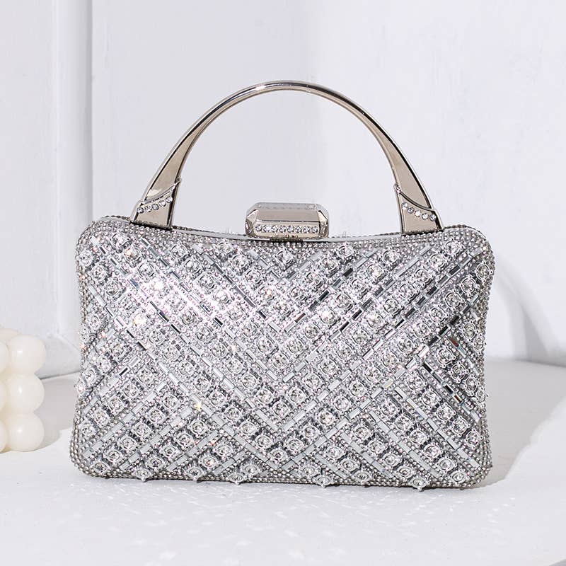 Women's High-End Diamond-Studded Banquet Handbag