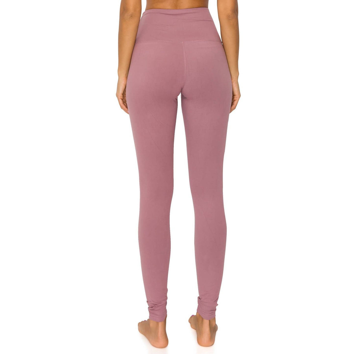 5" Yoga Band Premium Solid Activewear Leggings: Charcoal