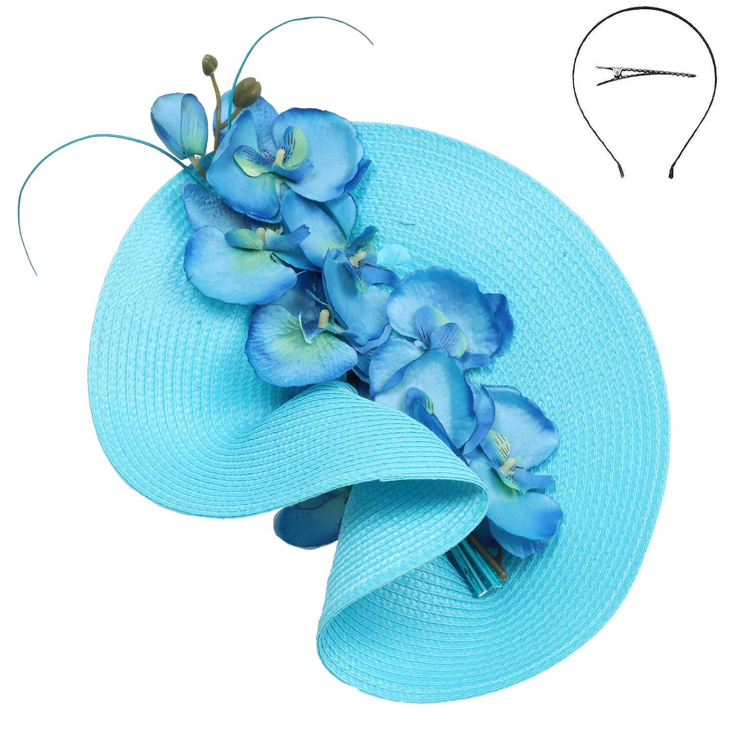 Fashion Fascinator with Orchid Flower