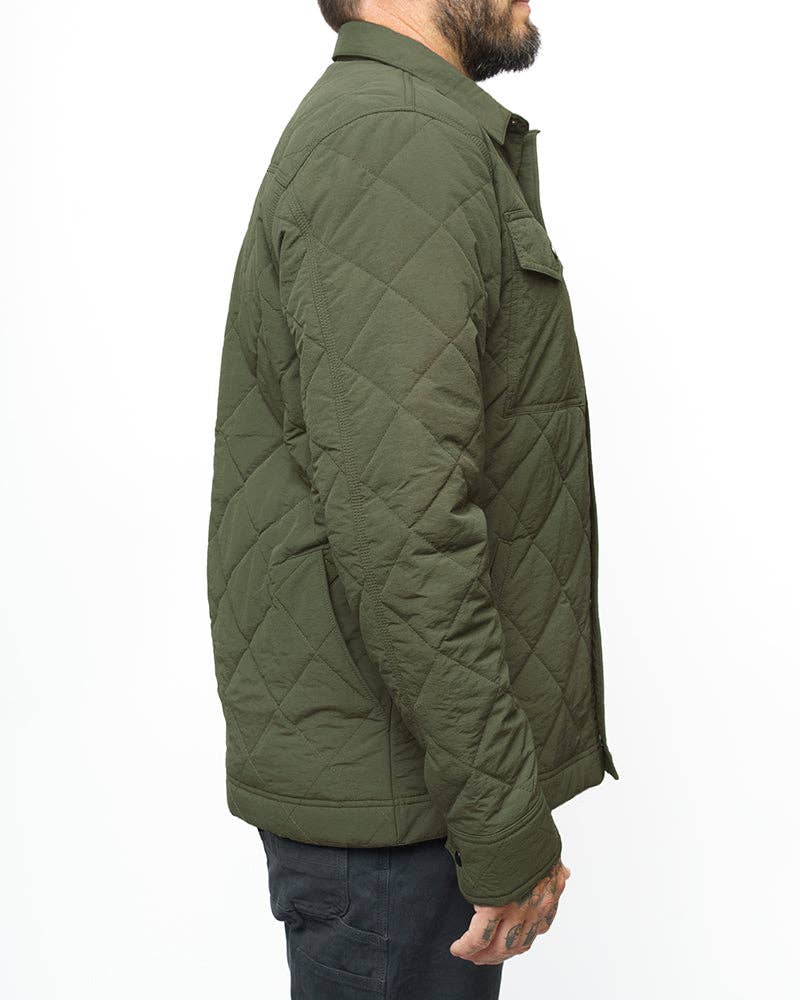 Ignite Quilted Jacket - Dark Olive: Dark Olive / XL