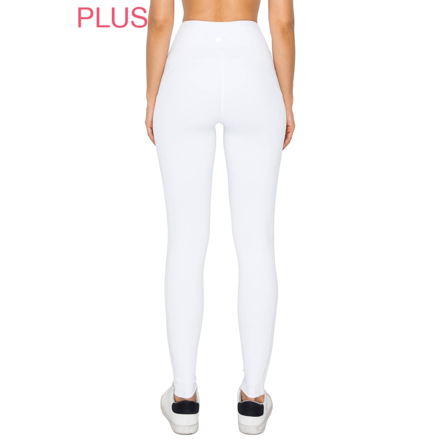 Plus Size Premium High Waist Solid Activewear Leggings: Charcoal
