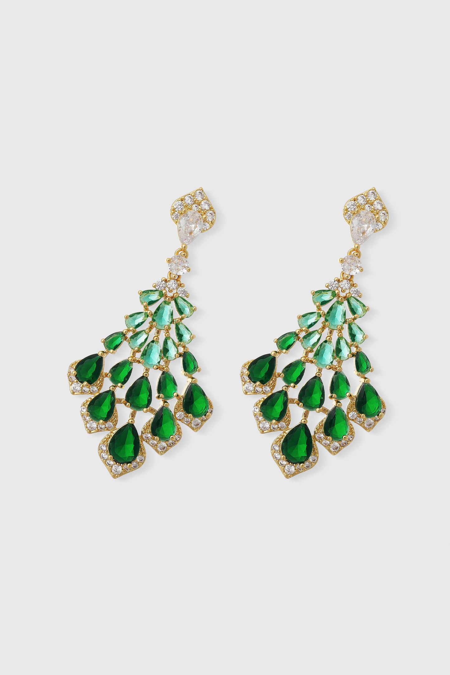 Vintage Cascade Teardrop Dangle Earrings
