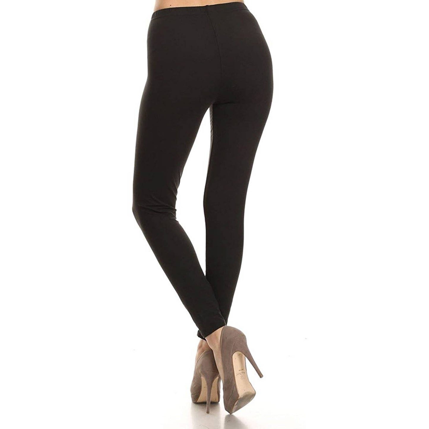 Buttery Soft High Waist Solid Leggings: Black / ONE