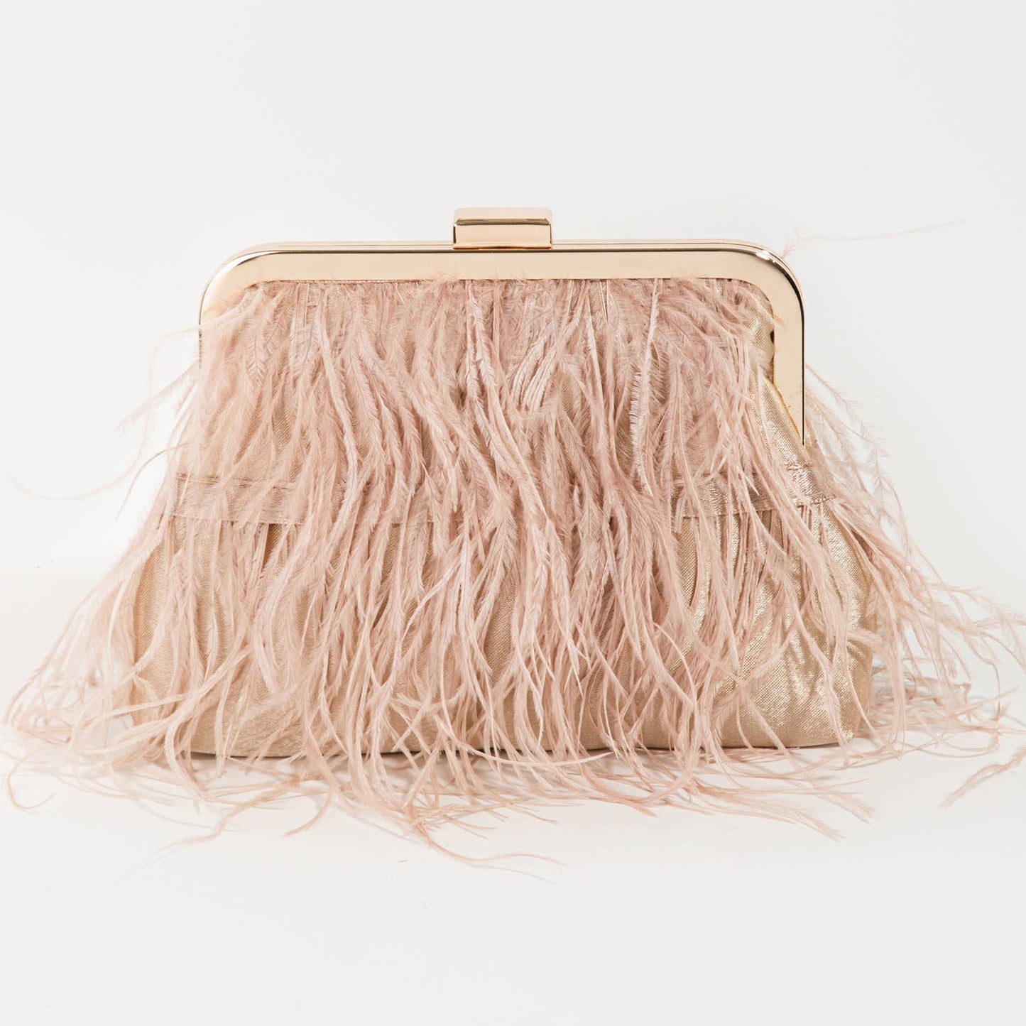 Feather Fringe Clutch Bag