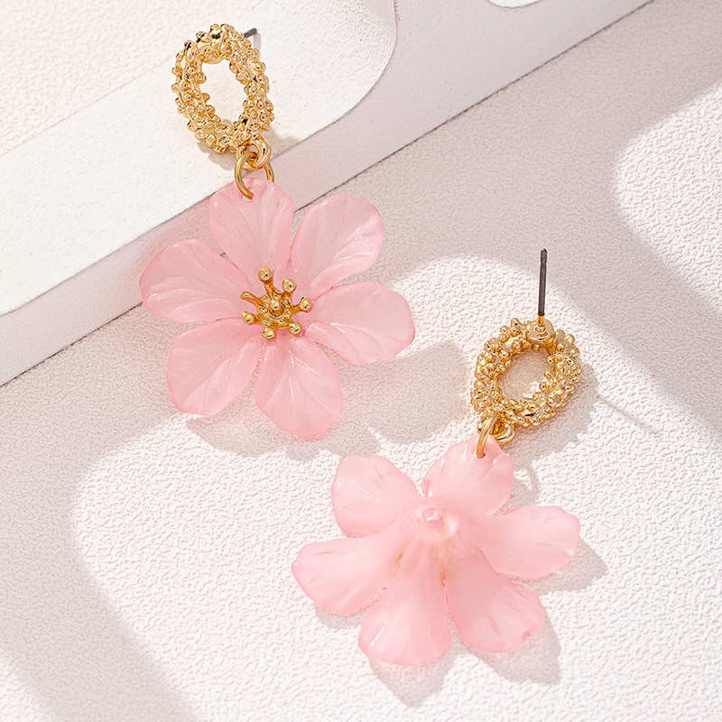 Fresh And Fashionable Flower Earrings