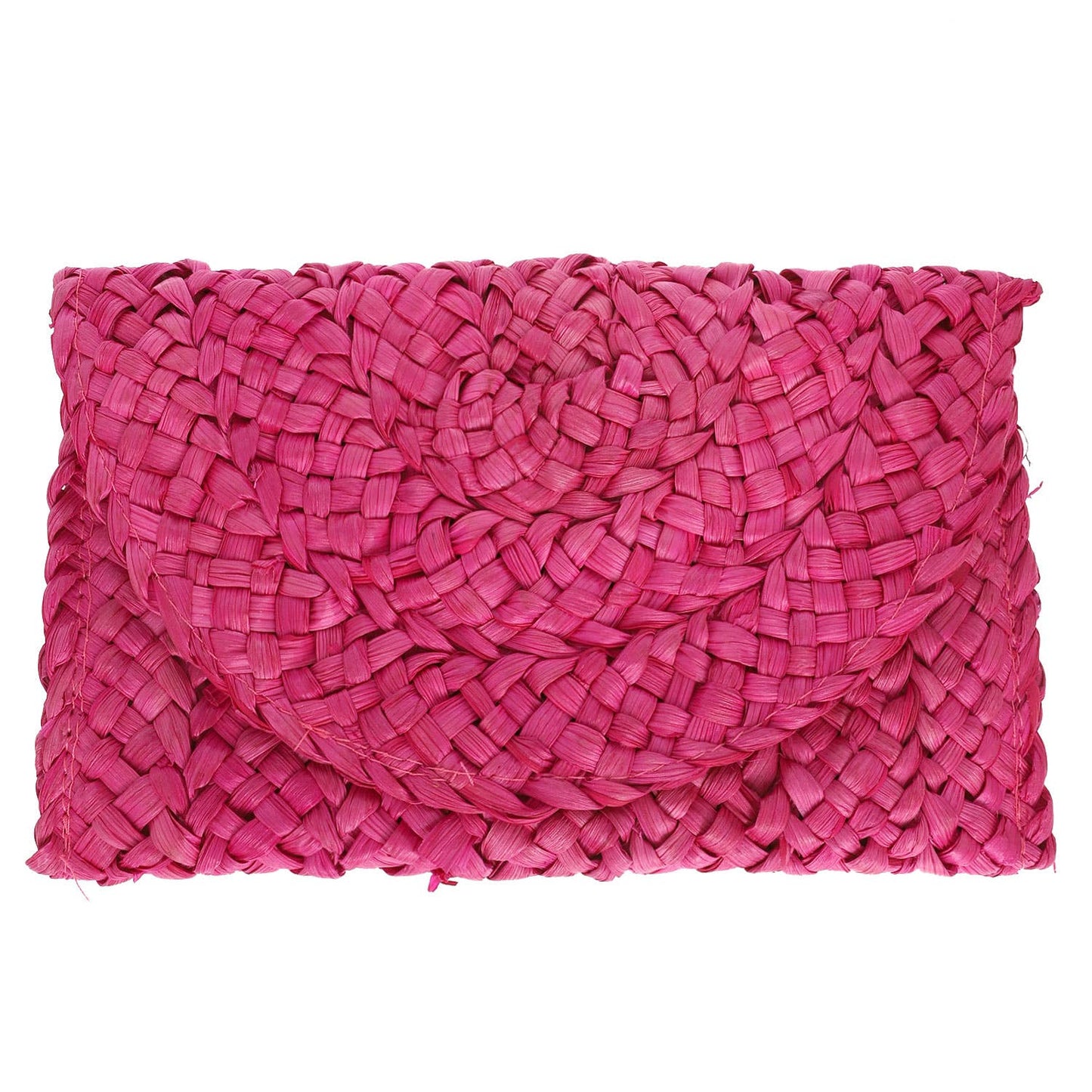 Straw Woven Raffia Clutch Handbag