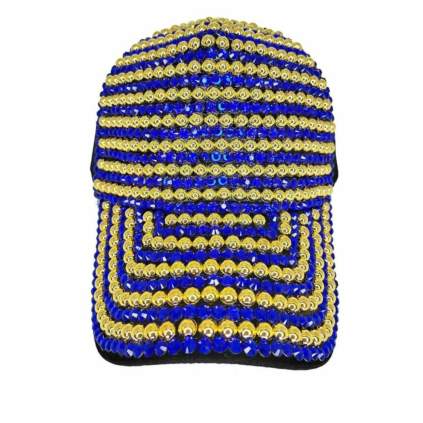 Full Front Rainbow AB Stone Multi Rhinestone Fashion Cap