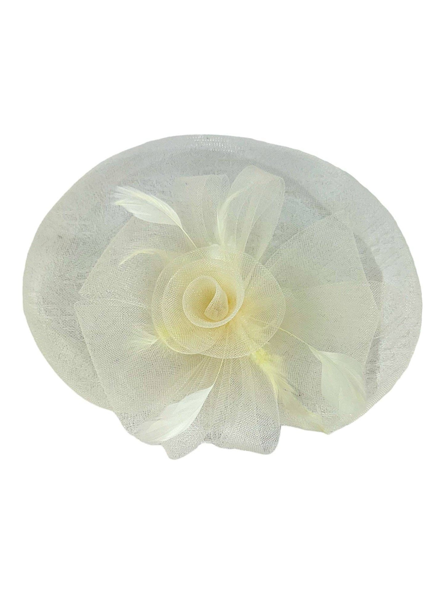 Fascinator Kentucky Derby & Tea Party Flower Feather Hat