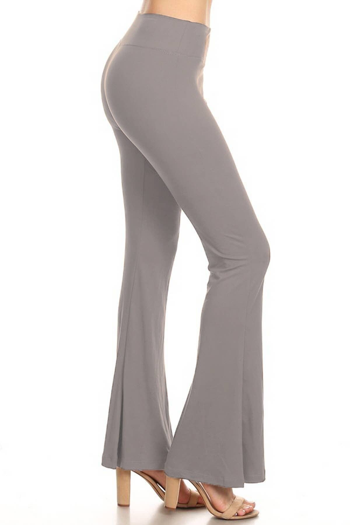 Buttery Soft High Waist Solid Palazzo Pants: Black / S