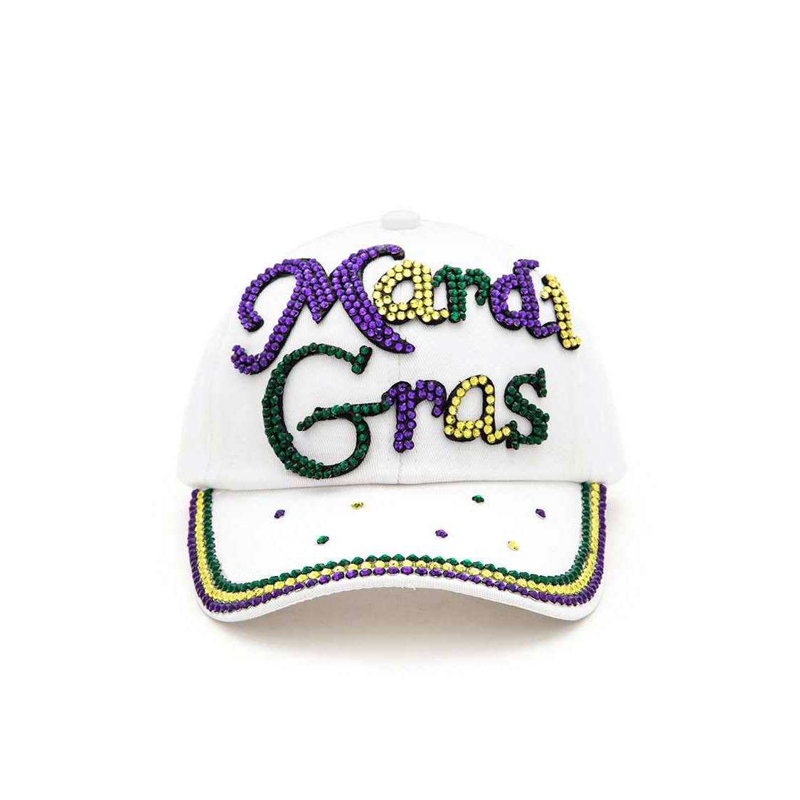 Crystal Mardi Gras Fashion Cap
