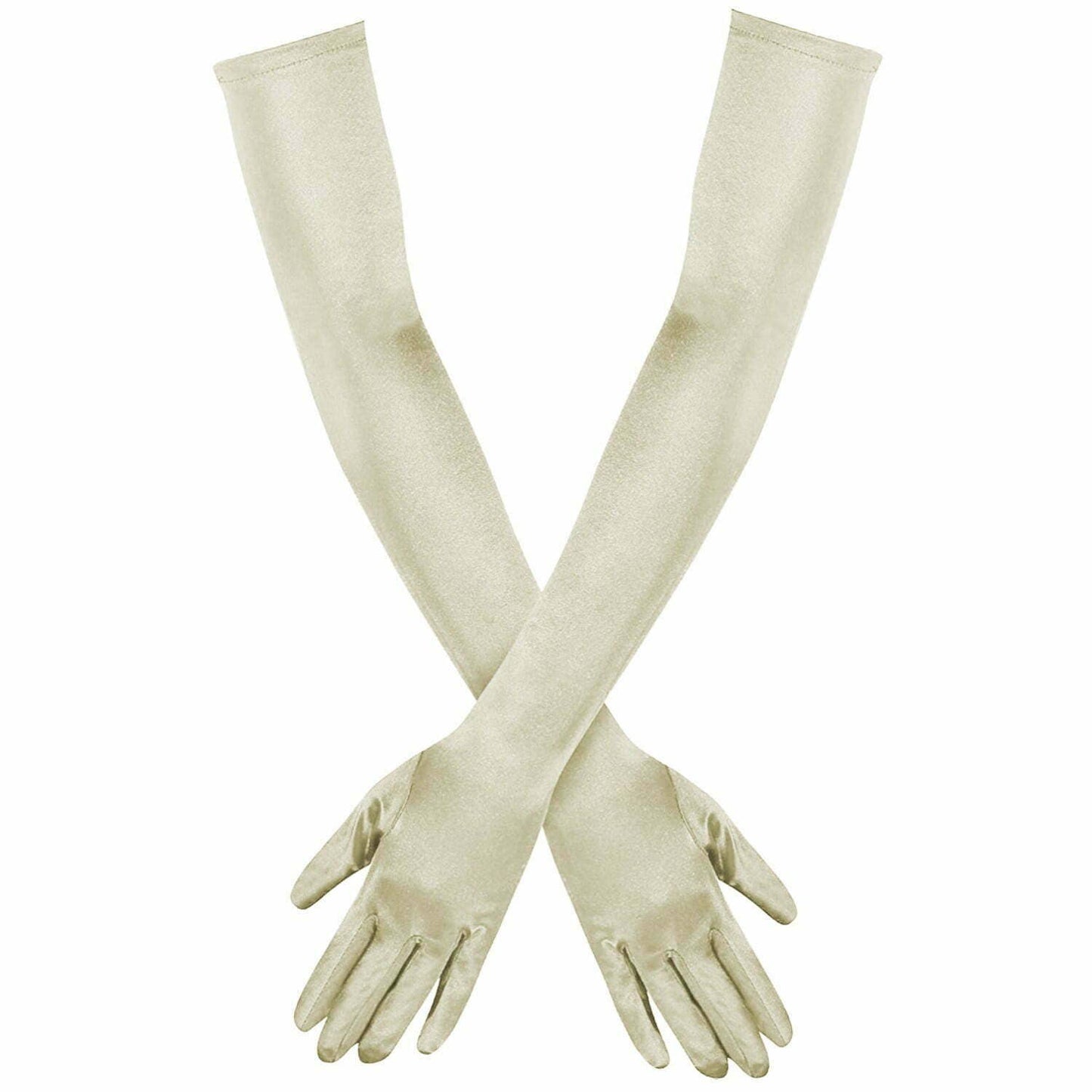 23 Inch Opera Length Satin Gloves – Gatsby Flapper 1920s Gloves