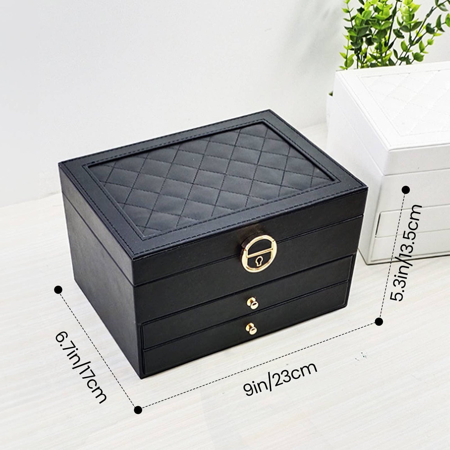 Durable 3-Drawer Large Capacity Jewelry Accessories Storage
