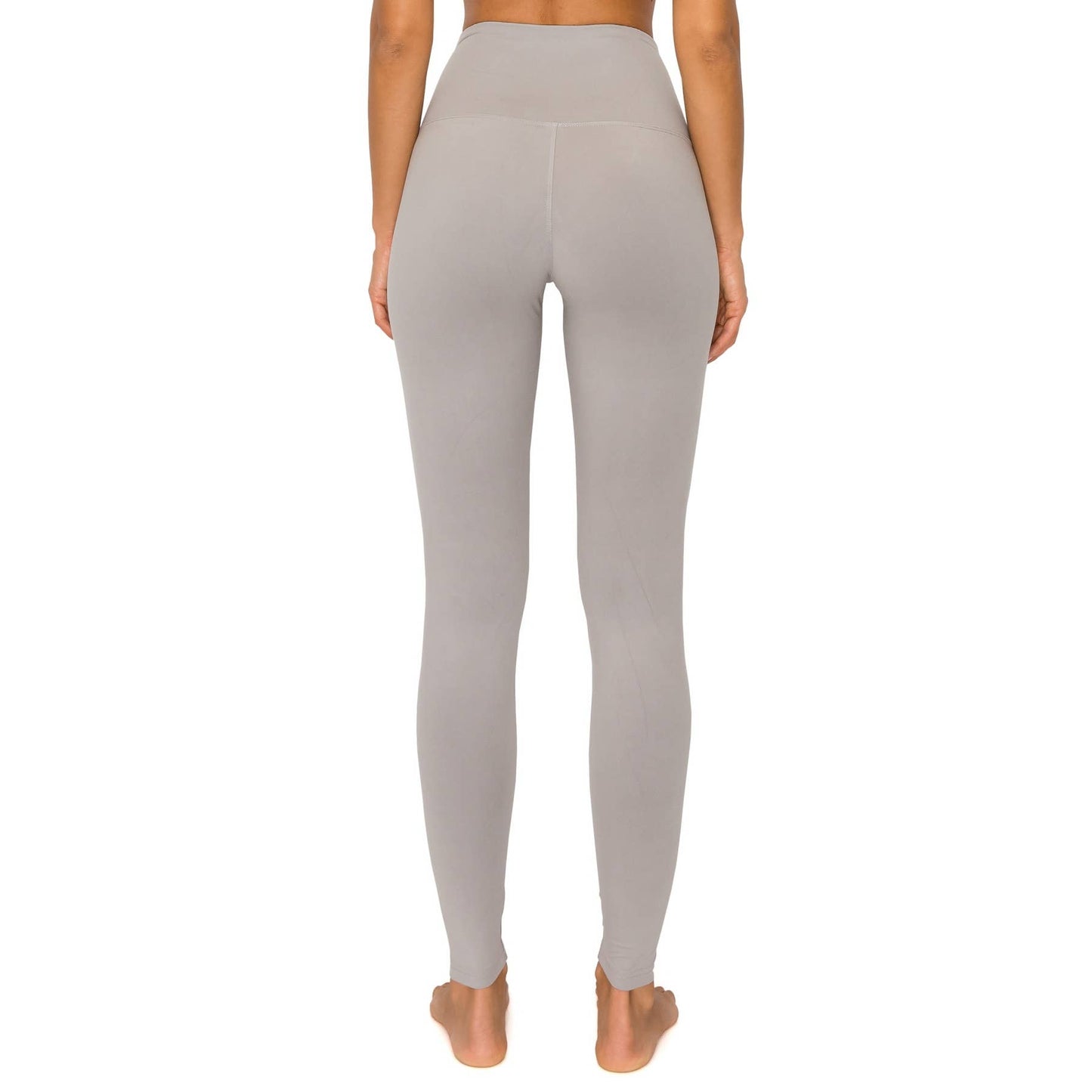 5" Yoga Band Premium Solid Activewear Leggings: Charcoal