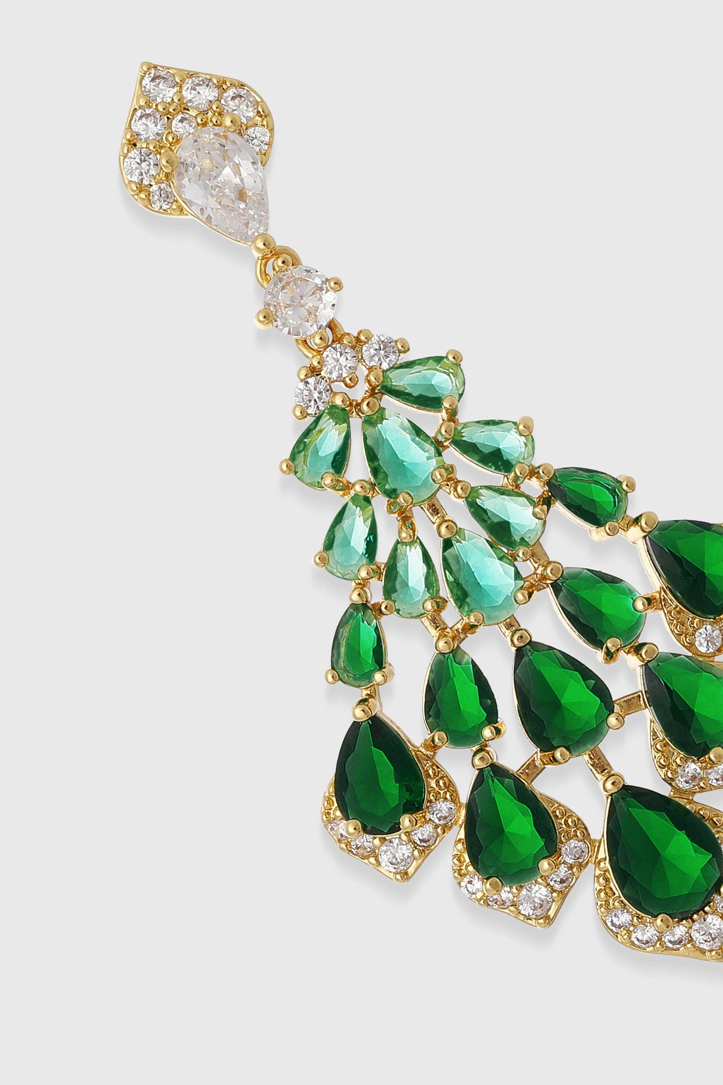 Vintage Cascade Teardrop Dangle Earrings