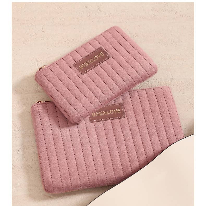 Travel Portable Zipper Canvas Cosmetic Storage Bag