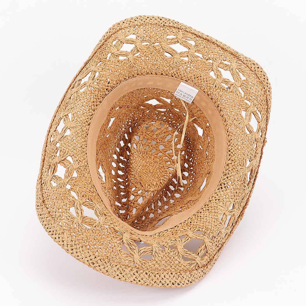 Faux Straw Cowboy Hat: KH