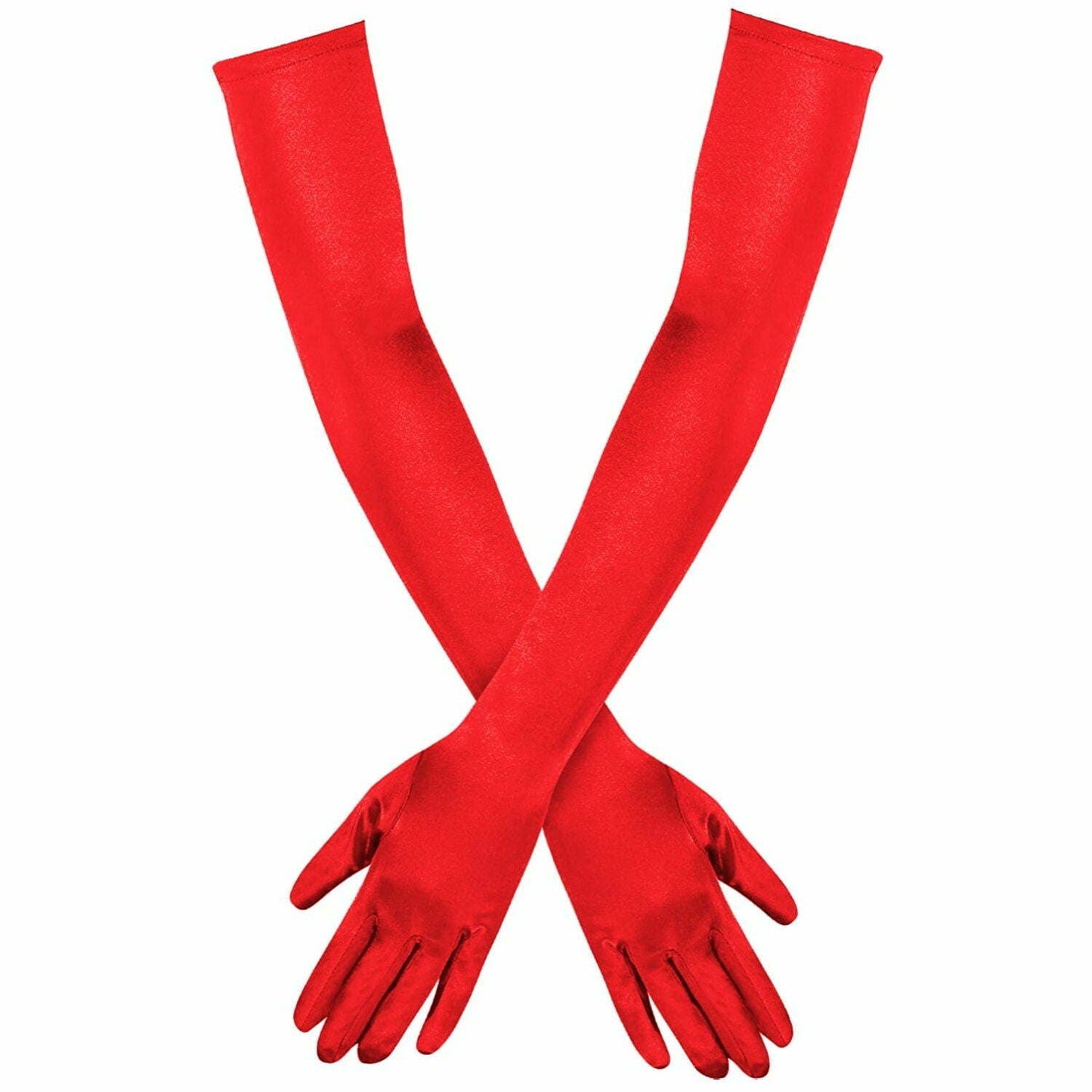 23 Inch Opera Length Satin Gloves – Gatsby Flapper 1920s Gloves