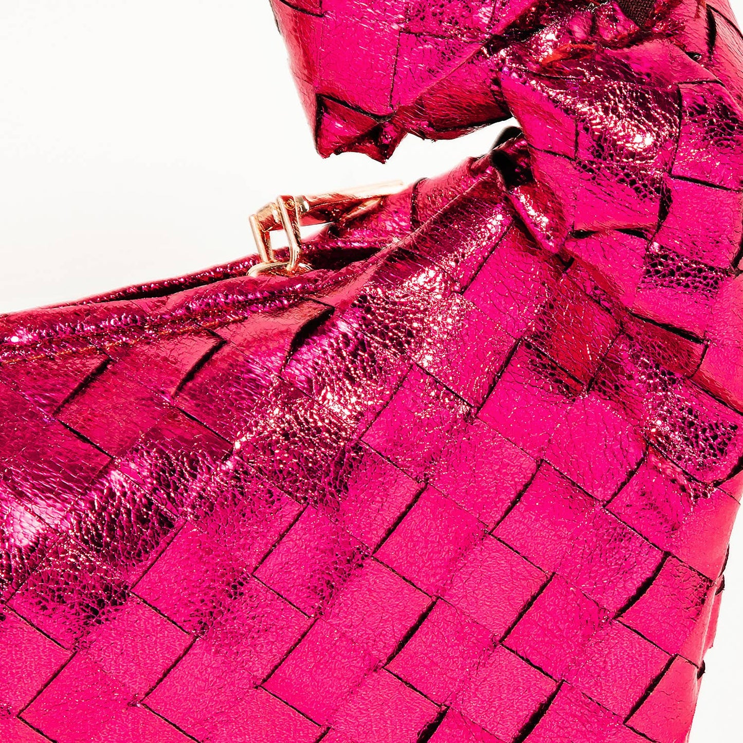 Basket Weave Hobo Handbag