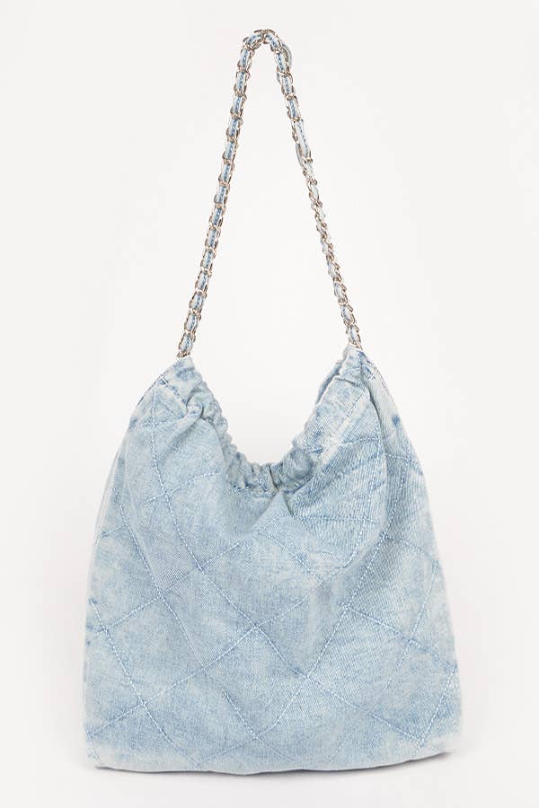 Sassy Denim and Chain Bag