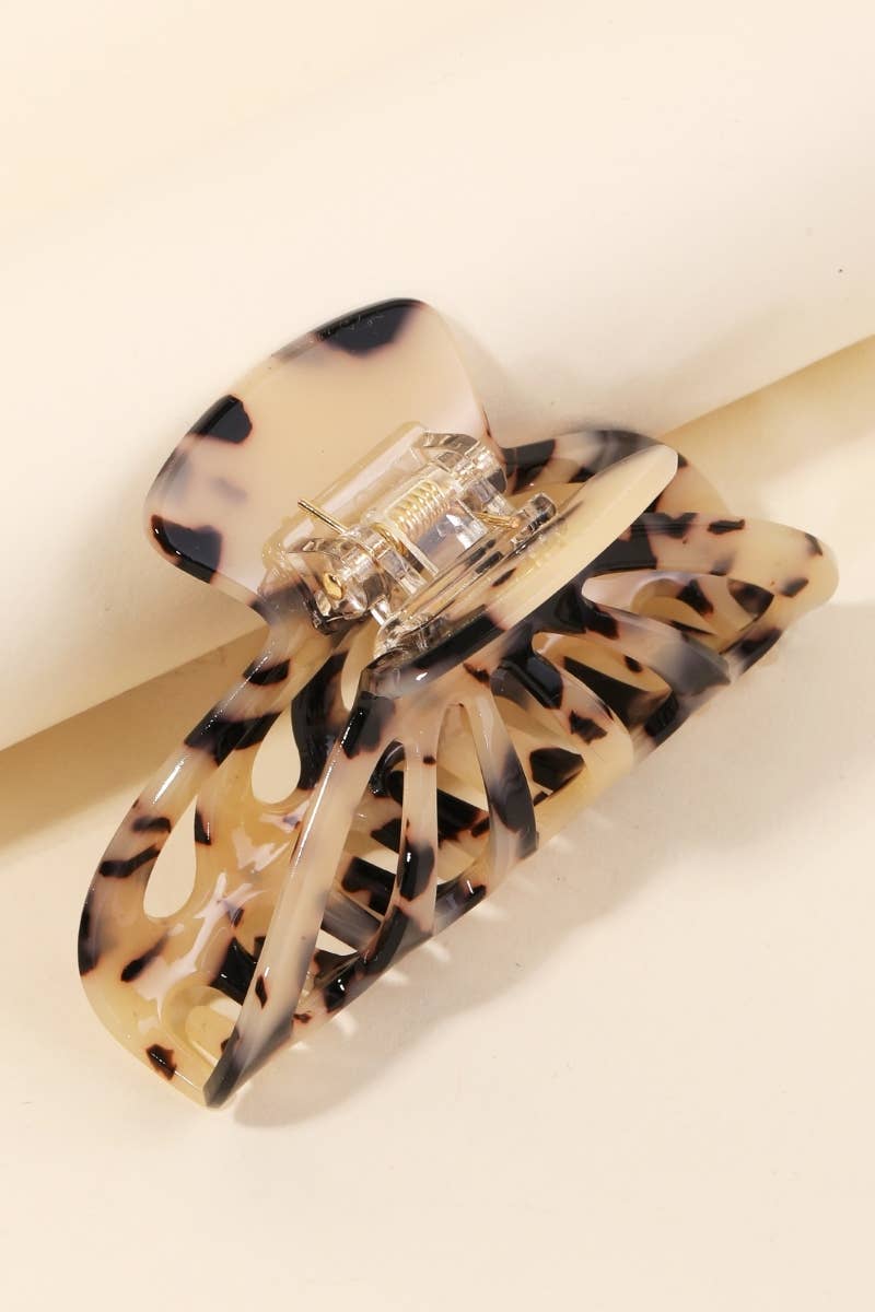2 Piece Tortoise Shell Hair Claw Set