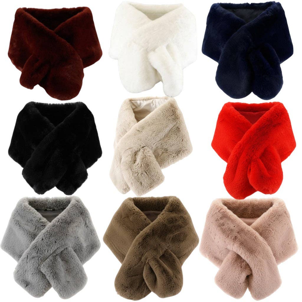 Mink Fur Shawl Wide