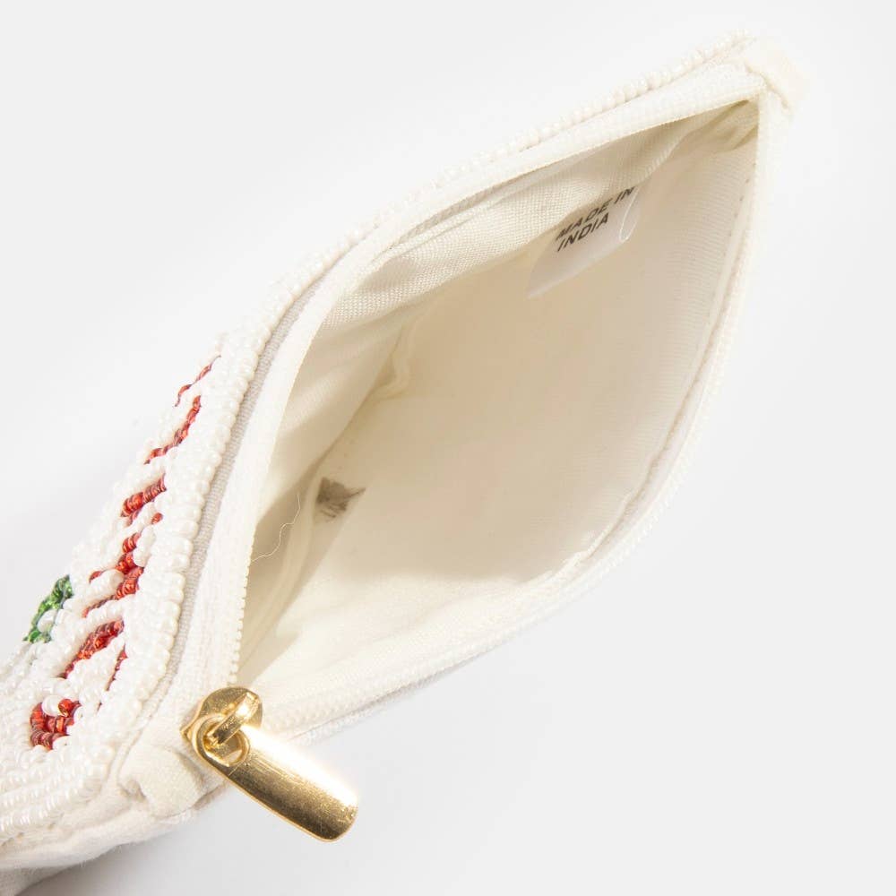 Mahjong $$$ Beaded Zip Coin Purse