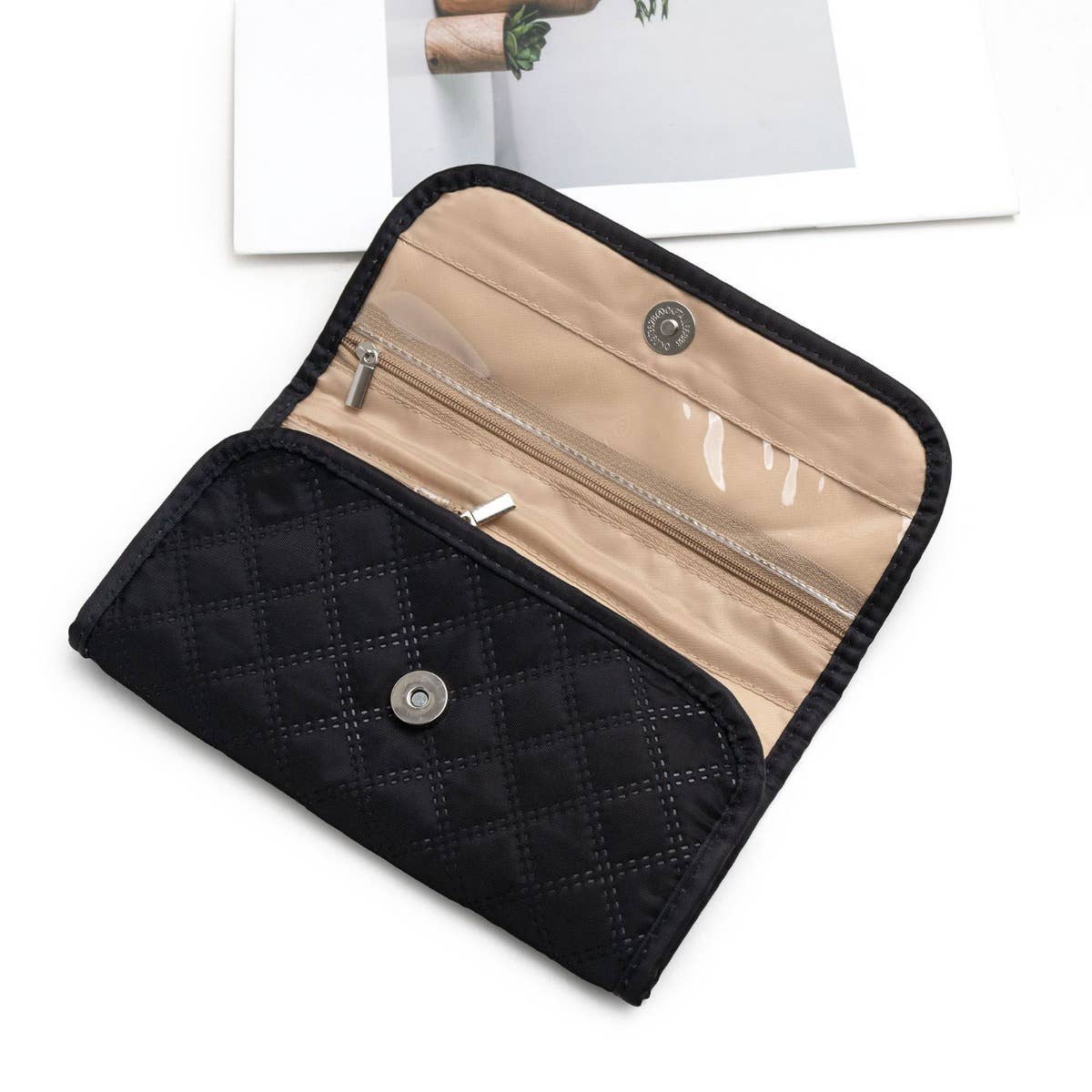 Portable Travel Jewelry Organizer Roll,Foldable for Earrings