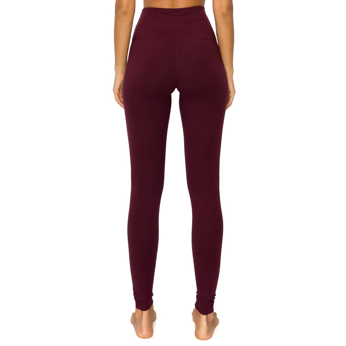 5" Yoga Band Premium Solid Activewear Leggings: Charcoal