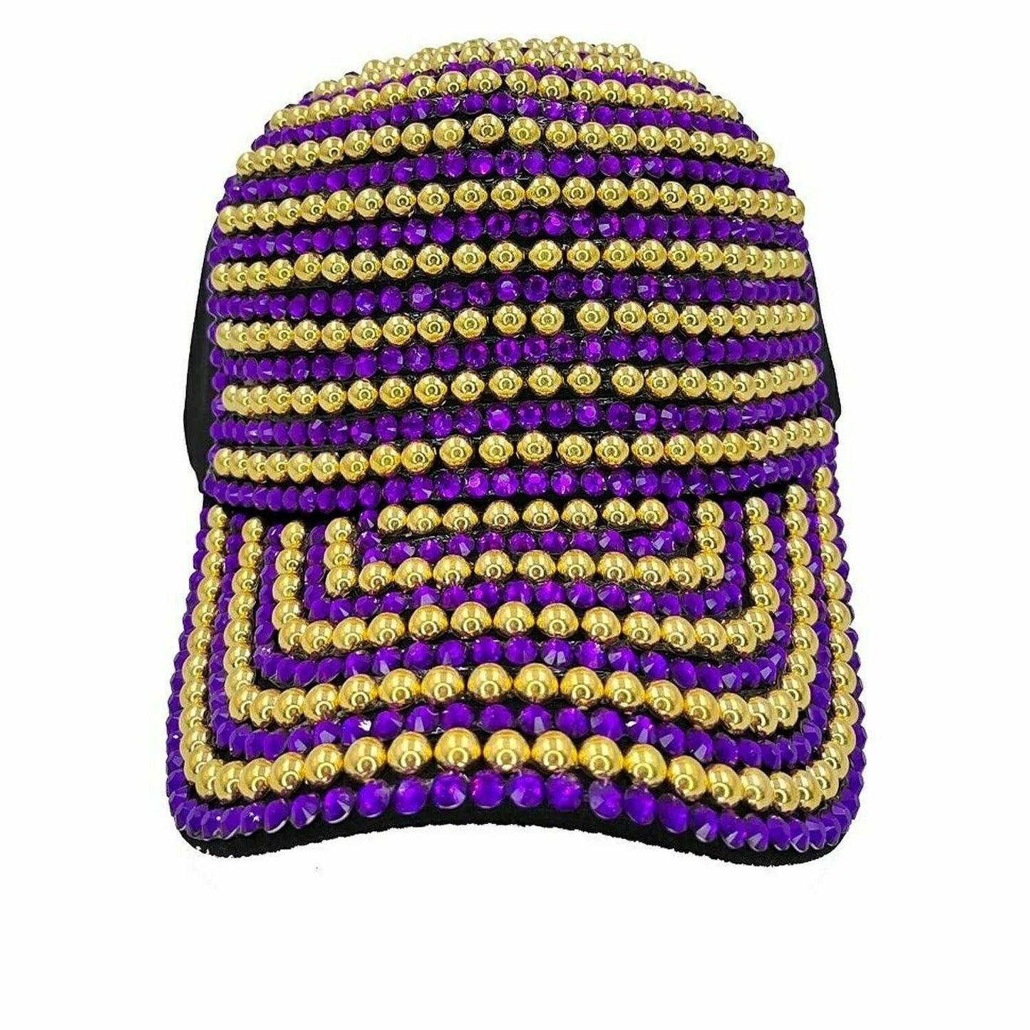 Full Front Rainbow AB Stone Multi Rhinestone Fashion Cap
