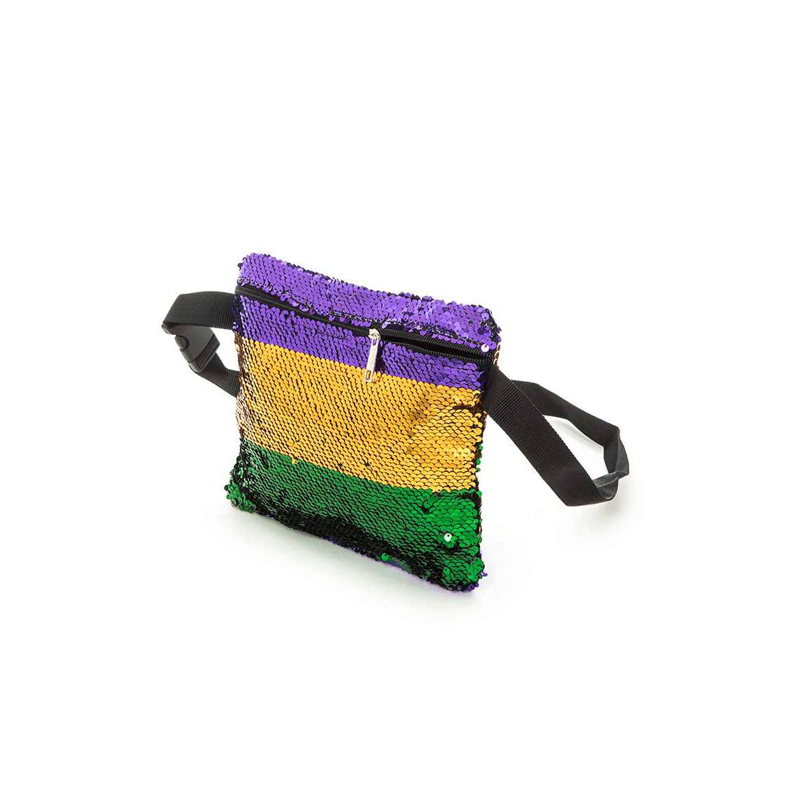 Mardi Gras Sequin Waist Pouch