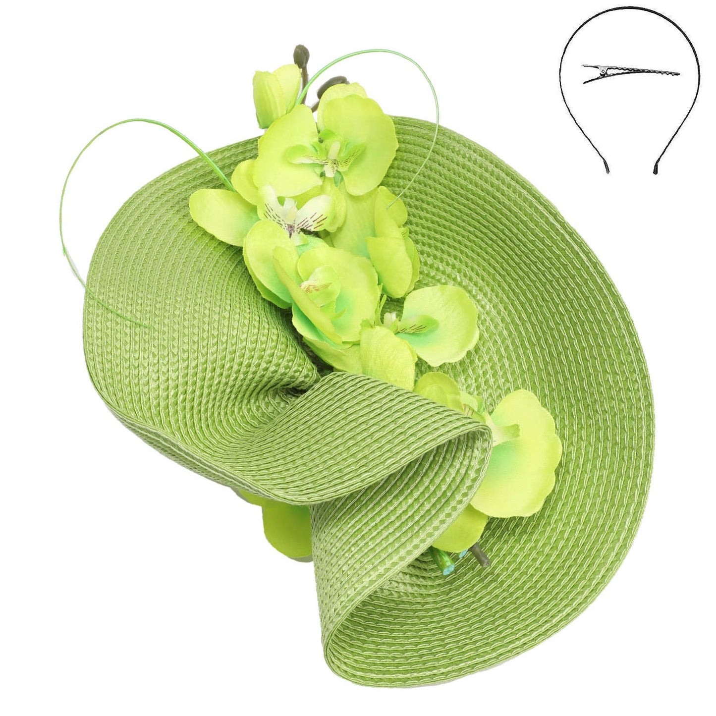Fashion Fascinator with Orchid Flower