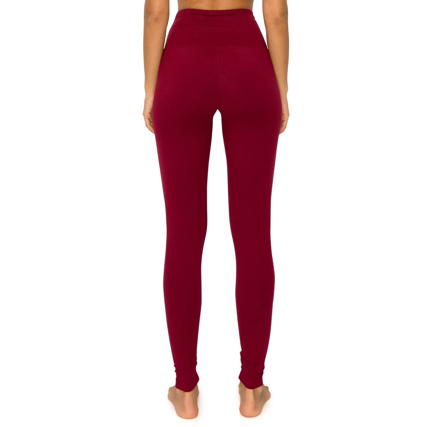5" Yoga Band Premium Solid Activewear Leggings: Charcoal