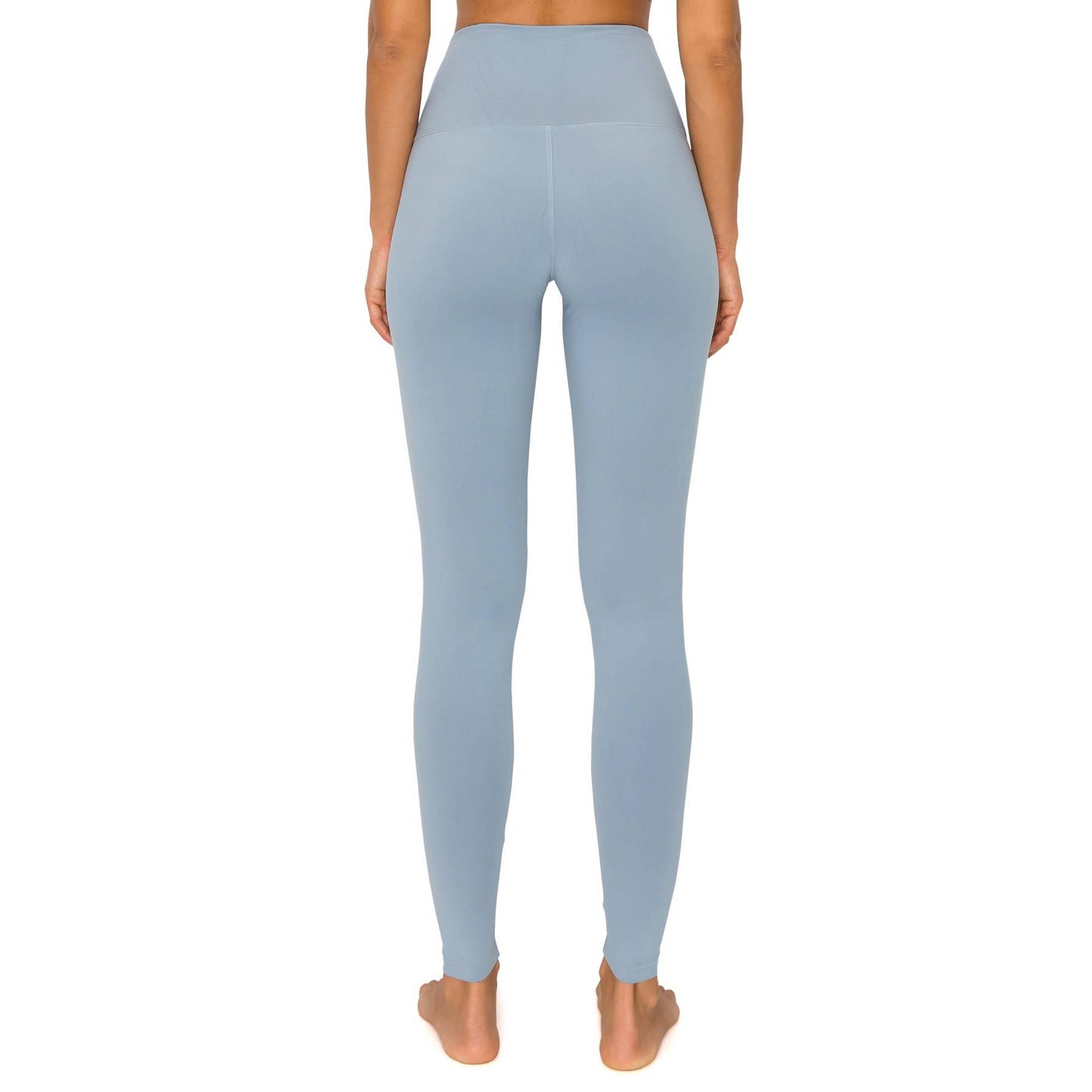 5" Yoga Band Premium Solid Activewear Leggings: Charcoal