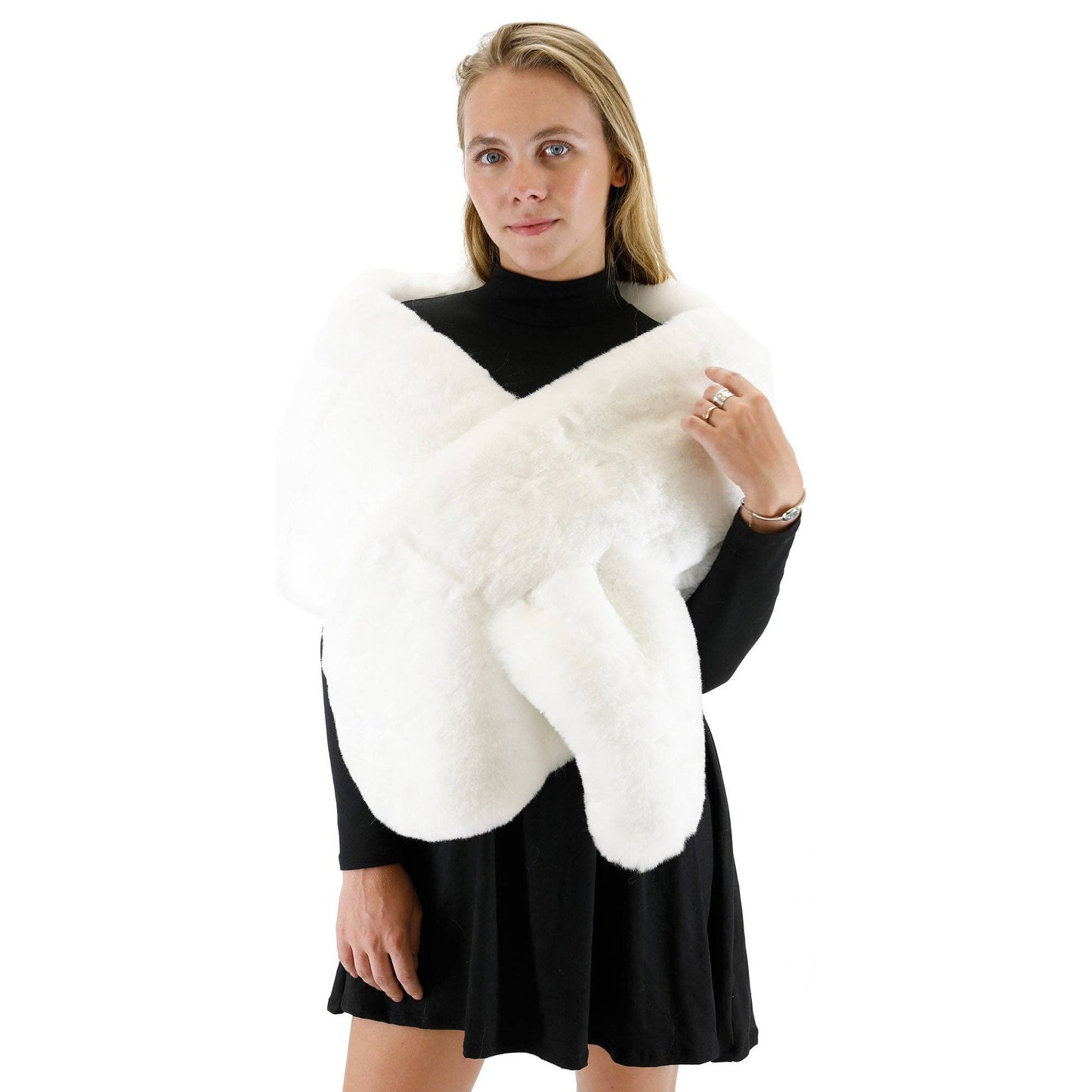 Mink Fur Shawl Wide