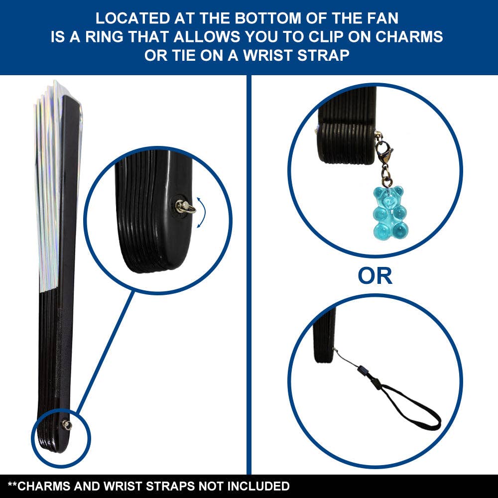Metallic Silver X-Large Fan